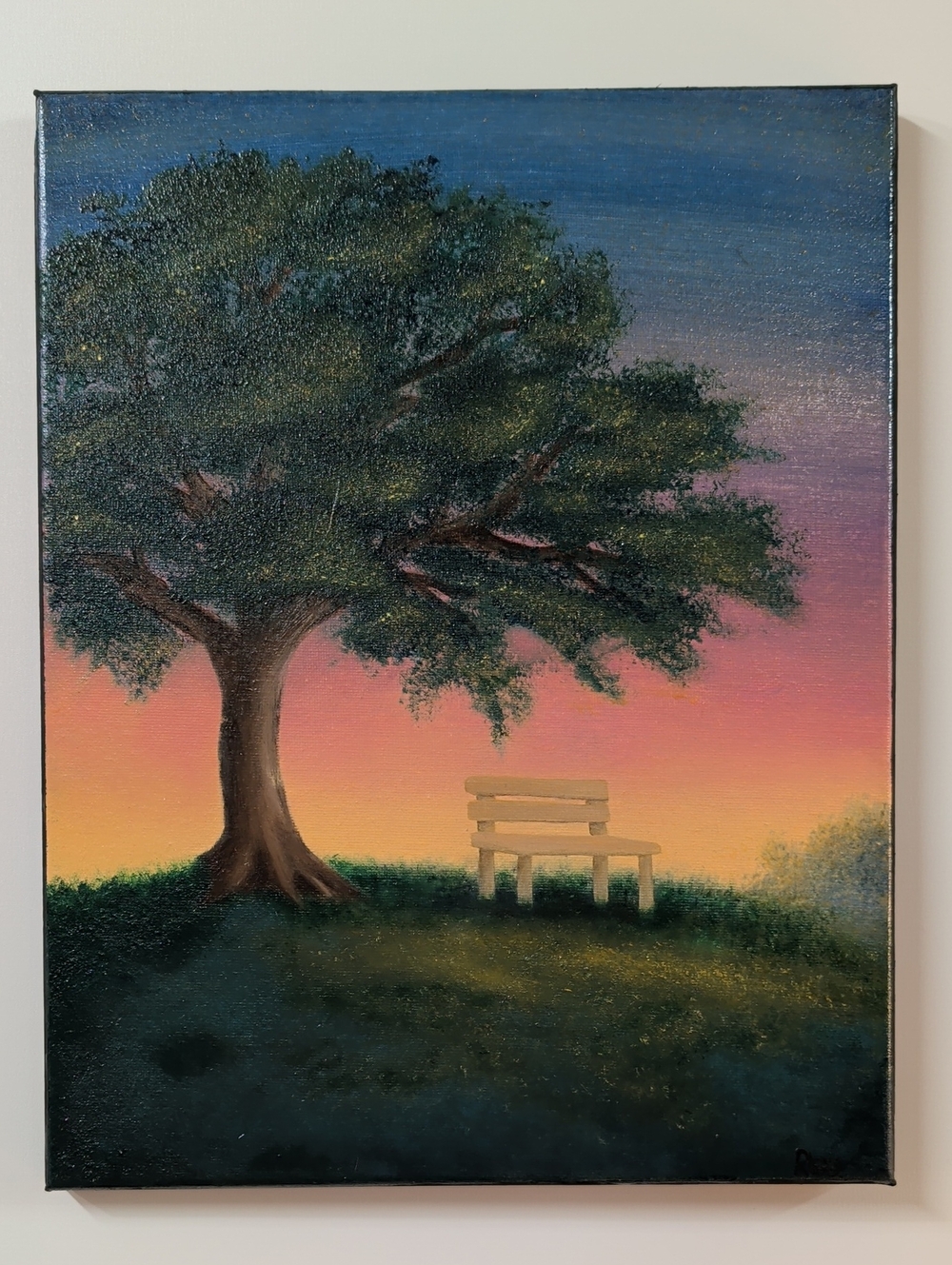 "Twilight Tree" Original Oil Painting 11x14
